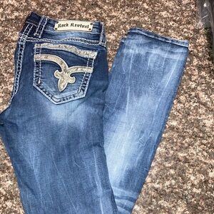 Rock Revival Light Blue Straight Leg Jeans